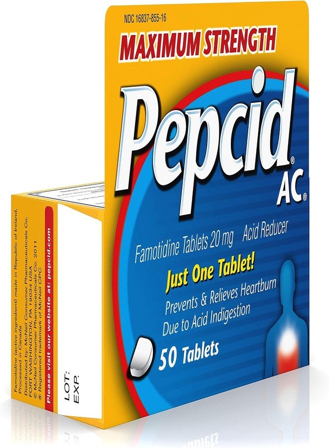 Pepcid Max Strength Table Size 50ct Pepcid Max Strength Tablets 50ct - Image 4